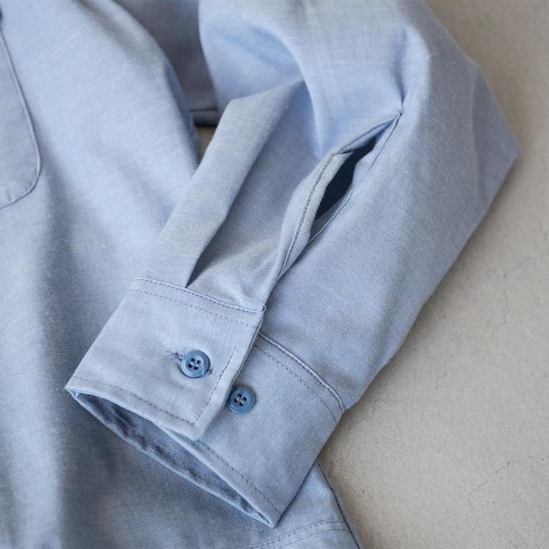 アメリカ軍 US.NAVY シャンブレーシャツ '90s デッドストック M-32SL