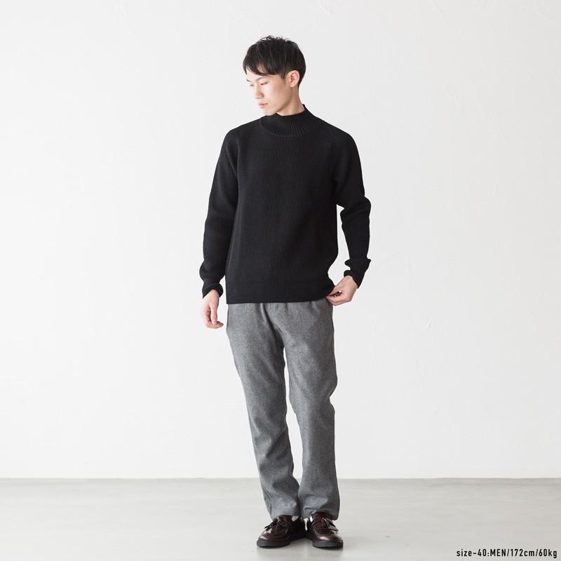 新品未使用ミエコウエサコ  セーター40 ヴァンソンエミレイユ 畦編み ハイネック セーター 8GG AZE