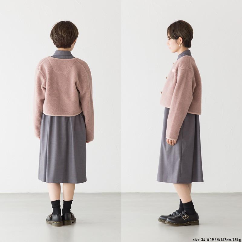 ヴァンソンエミレイユ ボア ショート カーディガン VM192MB25202