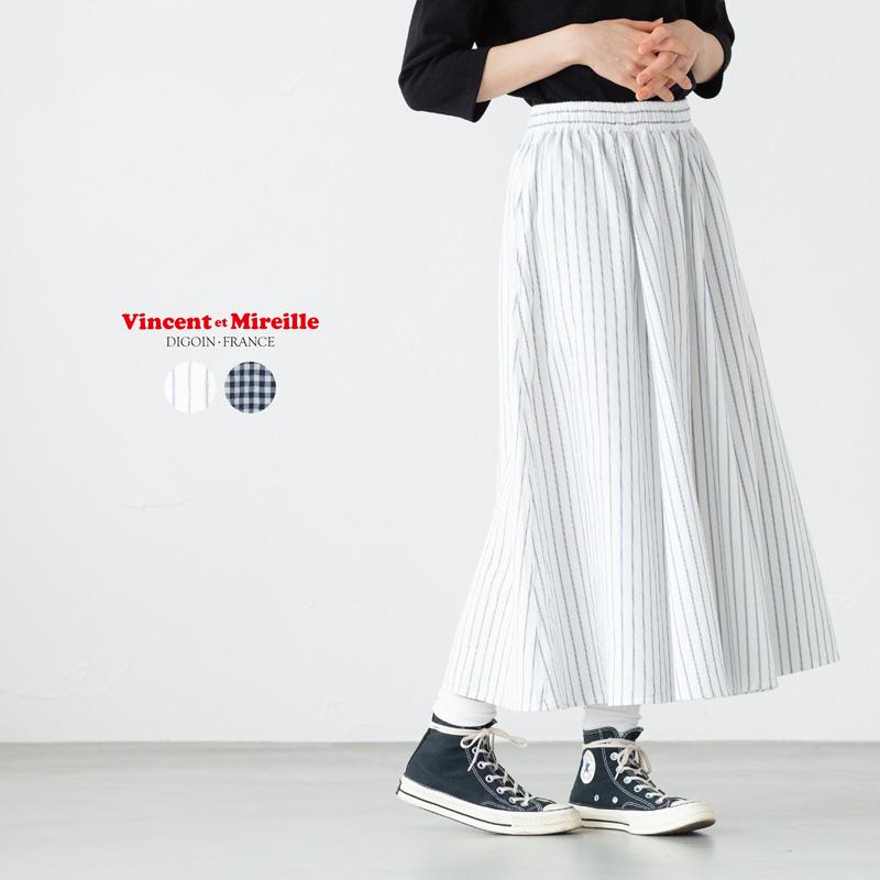 VINCENT ET MIREILLE（ヴァンソン エ ミレイユ） ギャザースカート