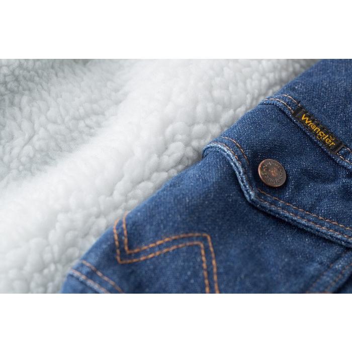 ラングラー デニムジャケット デニム シェルパ ジャケット 14オンス ブロークンデニム ランチコート WRANGLER COWBOYCUT SHERPA LINED DENIM JACKET 74255PW｜cocochiya｜05