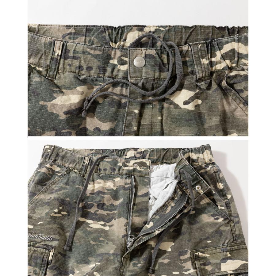 WILD THINGS（ワイルドシングス） ガーメントダイ カーゴパンツ 軍パン
