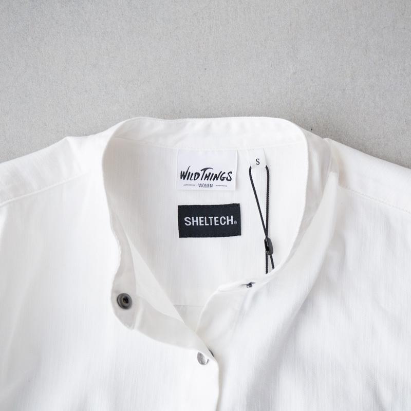 未使用 OFF-WHITE デニムシャツワンピース M 38 タグ付き WILD THINGS（ワイルドシングス） シェルテック デニム シャツ