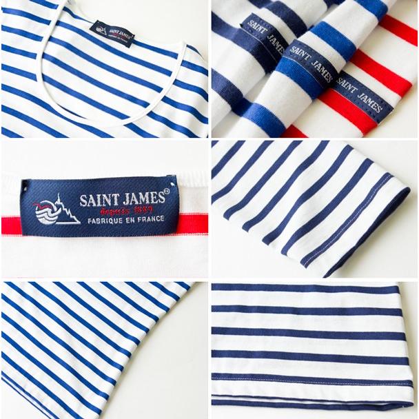 セントジェームス SAINT JAMES レディース ラウンドネック 七分袖