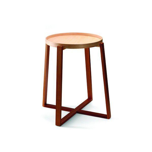 独特な 木製 サイドテーブル 丸 小泉誠 / 曲輪 テーブル450 アサヒネコ asahineko / サイドテーブル