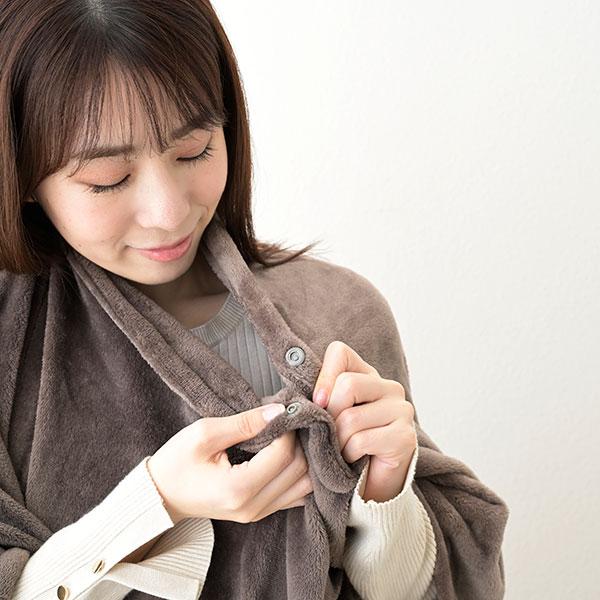 どこでも電気着る毛布 くるみケット　防災アイテム　省エネ　本体手洗い可 コンセント不要 モバイルバッテリー付 |  | 02