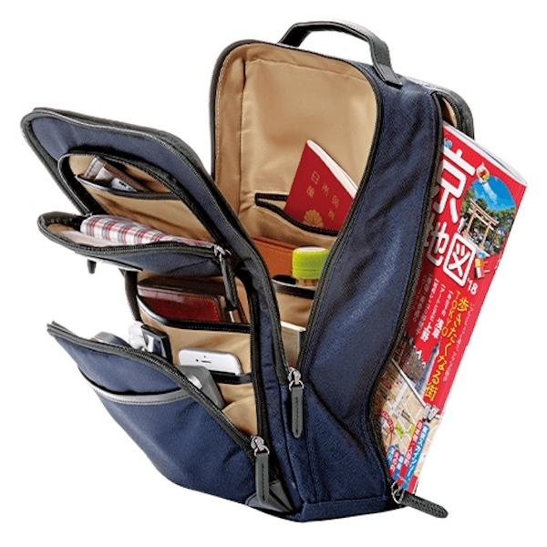 紳士のボディバッグ 送料無料 ネイビー A4サイズ ASLAN アスラン リュック ショルダー 便利 流行 |  | 01