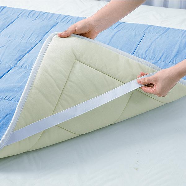 オールシーズン敷きパッド リバーシブル フュージョン(立体構造編物) 快適な寝心地 洗える 日本製 肩や腰への負担を軽減 麻100％ |  | 02