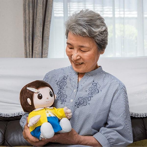 おりこうのんちゃん 送料無料 脳トレ おもちゃ おしゃべり人形 認知症 高齢者 老人 癒し 音声認識|cococimo|04