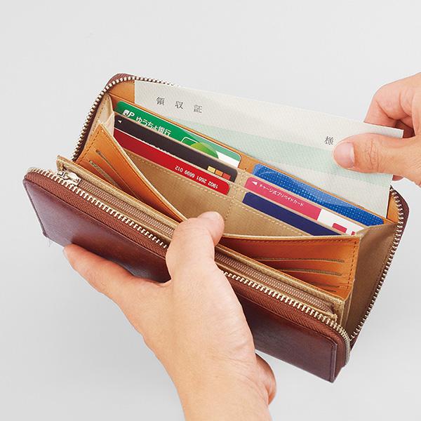 本革スマート財布　長財布 送料無料 財布 スマート財布 高級 牛革 本革 イタリアンレザー 日本製 国産 カード入れ |  | 04