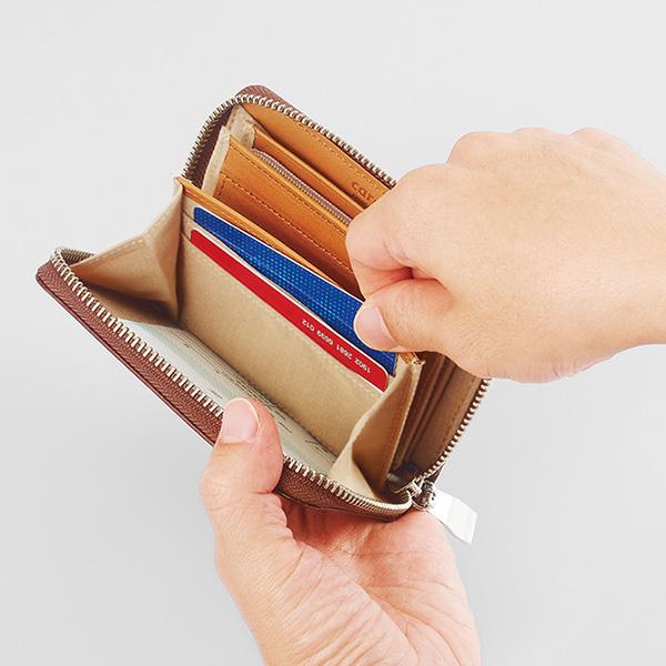 本革スマート財布 送料無料 メンズ 二つ折り財布 財布 スマート財布 高級 男性 牛革 本革 イタリアンレザー 日本製 国産 カード入れ |  | 04