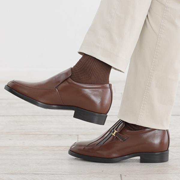 メンズアップシューズ 送料無料 自然な5cmアップヒール スタイルアップ効果 幅広4Eサイズ 甲高・幅広 シークレット |  | 08