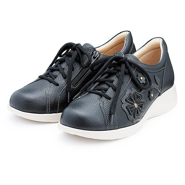 ５E エレガントスニーカー 外反母趾に優しい 外反母趾 甲高 幅広 大人のためのスニーカー 送料無料 |  | 04