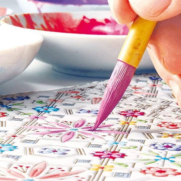 浅草文庫　友禅財布〜花菱〜 送料無料 お財布 長財布 女性 和装 扇マチタイプ はなびし 江戸小紋 友禅 |  | 04