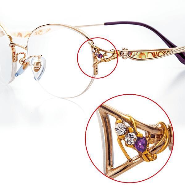 ジュエリーグラス 送料無料 シニアグラス 遠近両用 老眼鏡 女性 おしゃれ お出かけ UVカット 累進レンズ 紫外線カット |  | 01