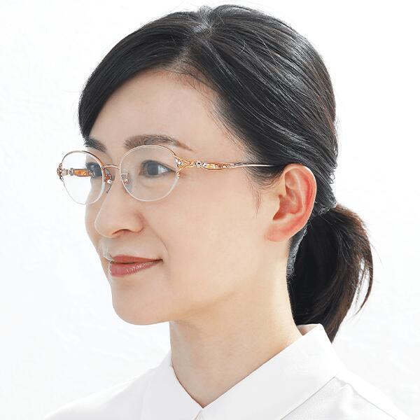 ジュエリーグラス 送料無料 シニアグラス 遠近両用 老眼鏡 女性 おしゃれ お出かけ UVカット 累進レンズ 紫外線カット |  | 04