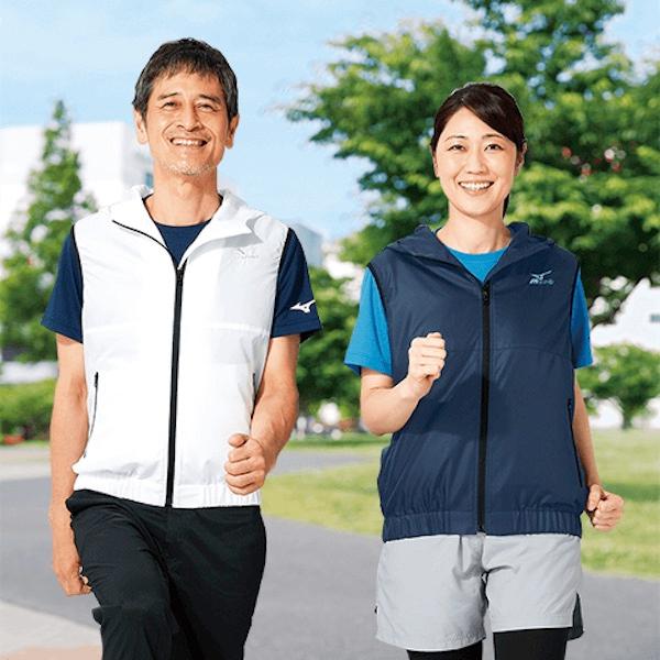 ミズノ冷涼ベスト 送料無料 mizuno 冷却ファン 気化熱 DIY 家事 Tシャツセット フード 男女兼用 消臭 動きやすい 普段使い 洗濯可能 | MIZUNO | 01