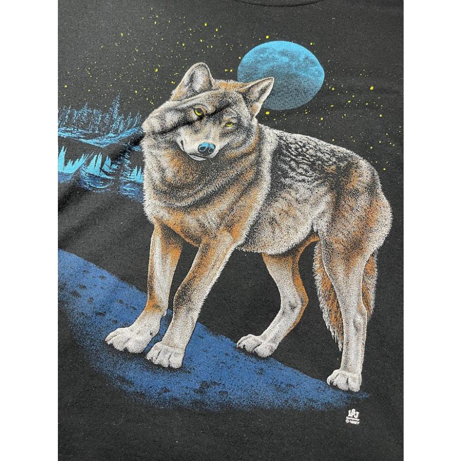 80'S ヴィンテージ TEE Animal wolf JERZEES USA タグ、コピーライトあり　アニマル Tシャツ |  | 02