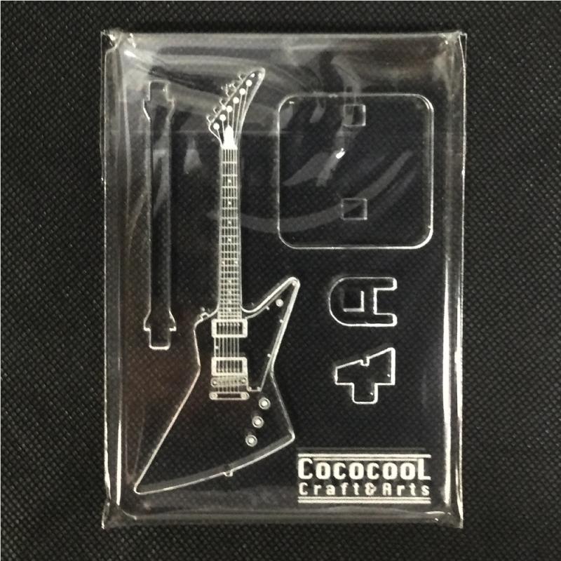 アクリル製　ミニチュアギター　エクスプローラータイプ　楽器　guitar　Explorer  type｜cococool｜03