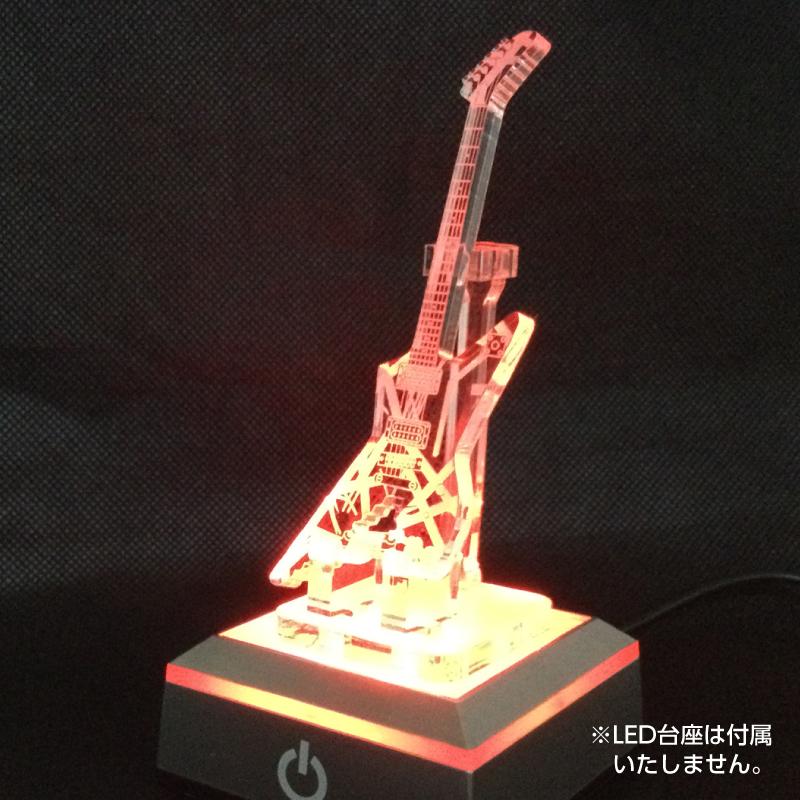 アクリル製　ミニチュアギター　ストライプ シャークタイプ　楽器　guitar　STRIPE SHARK  type |  | 02