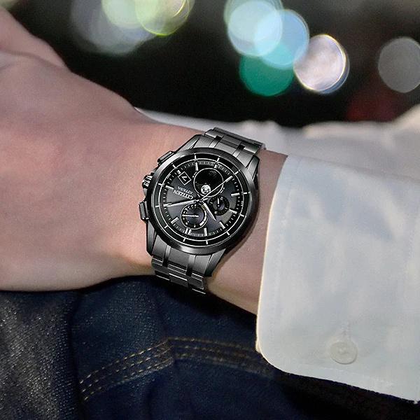 シチズン 腕時計 ATTESA アテッサ BY1006-62E 光発電エコ・ドライブ電波時計 ダイレクトフライト ムーンフェイズ Black Titanium Series CITIZEN｜cococross｜11
