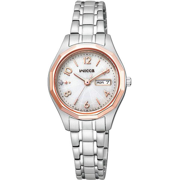 格安 KH3-533-11 レディース腕時計 ウィッカ シチズン CITIZEN 国内正規品 新品 デイ＆デイト ソーラーテック wicca 腕時計
