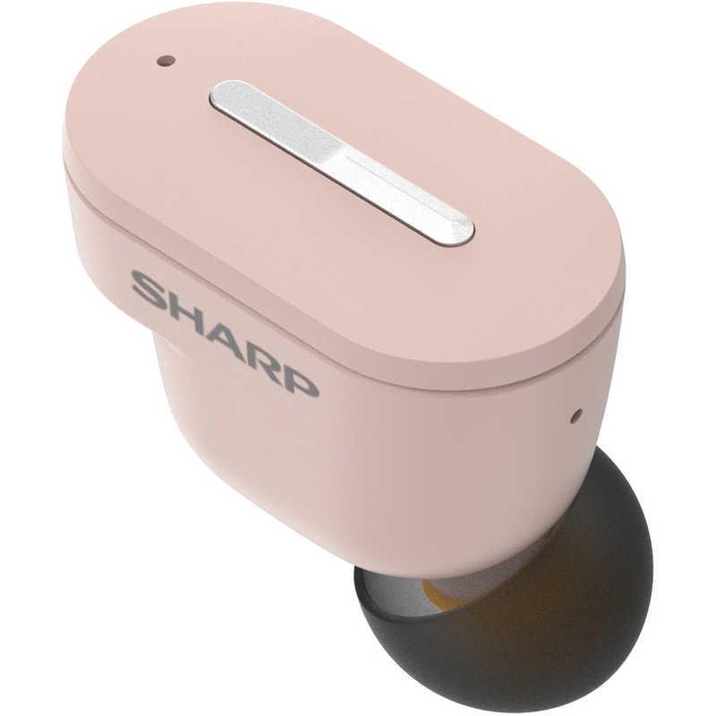 シャープ SHARP MH-L1-P 補聴器 両耳 メディカルリスニングプラグ 軽度・中等度難聴者向け ワイヤレスイヤホン ピンク
