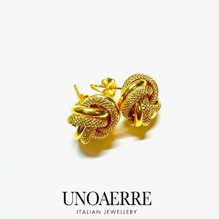 ウノアエレ UNOAERRE ピアス アクセサリー 18金 K18 ゴールド 結び目