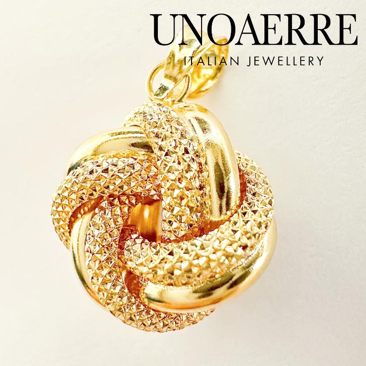 UNOAERRE ウノアエレ ピアス ペンダント 18金 K18 K18YG 750YG