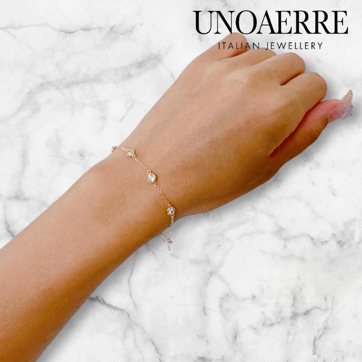 UNOAERRE（ウノアエレ） ブレスレット アクセサリー 18金 K18 K18YG