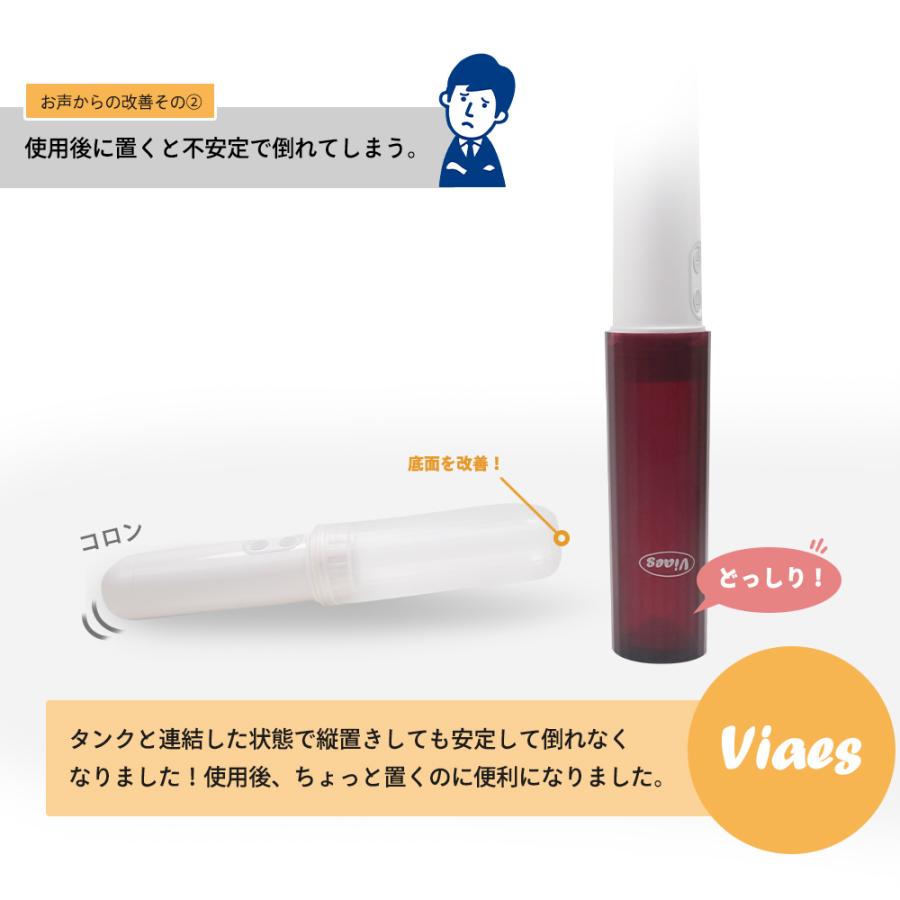 Viaes（ビアエス）電池式 携帯用おしり洗浄器 （ペットボトル接続用ジョイント、電池、専用ポーチ、予備ノズル付） 電動 簡易 ハンディ ポータブル ウォッシュ |  | 13