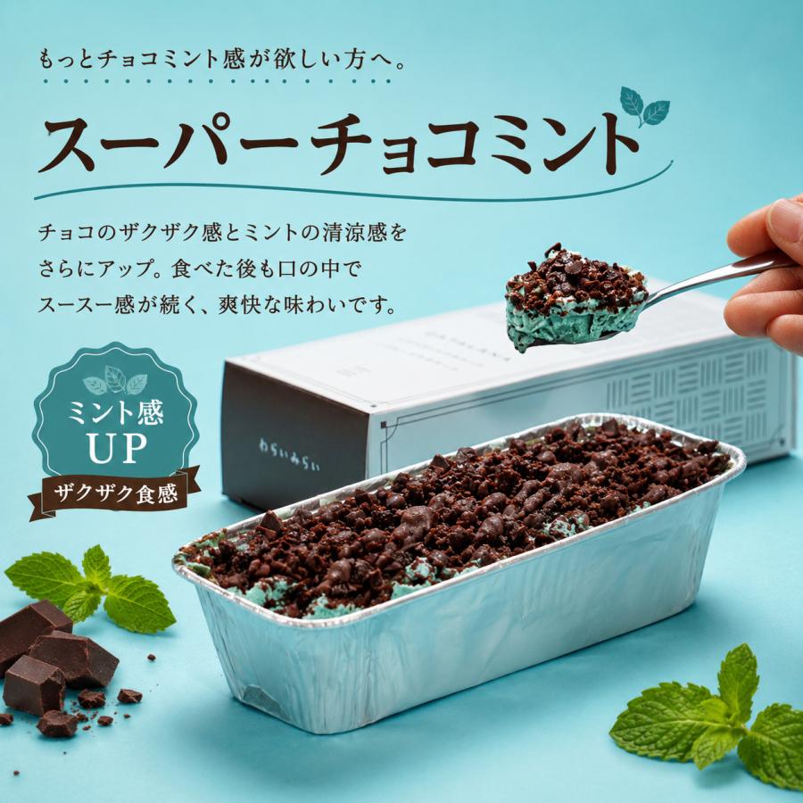 わらいみらい チョコミント カタラーナ ケーキ チョコミントアイス