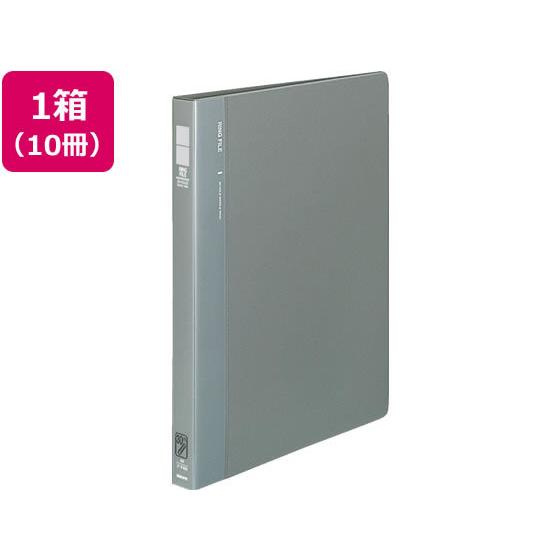 コクヨ リングファイル 30穴 背幅27mm A4タテ グレー 10冊 Ａ４ 多穴リングファイル 丸型 Ｄ型 リング式ファイル
