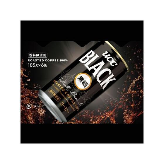 UCC BLACK無糖 185g 6缶パック 缶コーヒー 缶 コーヒー 飲料