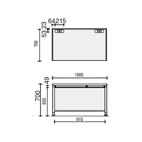 【メーカー直送】コクヨ BS+ スタンダードテーブル W1000×D700 SD-BSN107LF11【代引不可】【組立・設置・送料無料】平机 スチールデスク ワゴンの画像