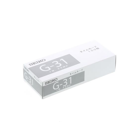 SEIKO（セイコー） QR用タイムカード 100枚 G-31カード CA-G31 タイム 