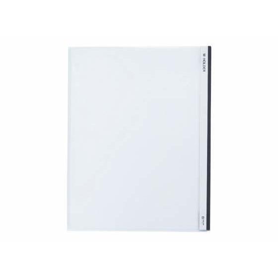 キングジム Mホルダー A4タテ 収納幅10mm 乳白 25枚 733-M フタ