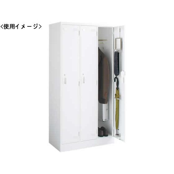 【メーカー直送】コクヨ LKロッカー 4人用 ホワイト LK-N4SAW【代引不可】【組立・設置・送料無料】スチールロッカー キャビネット オフィス家具の画像