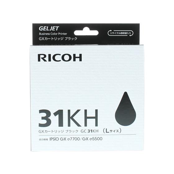 リコー GXカートリッジ ブラックGC31KH Lサイズ 約3000ページ 515747 リコー ＲＩＣＯＨ ブラック インクジェットカートリッジ インクカートリッジ トナー｜cocodecow