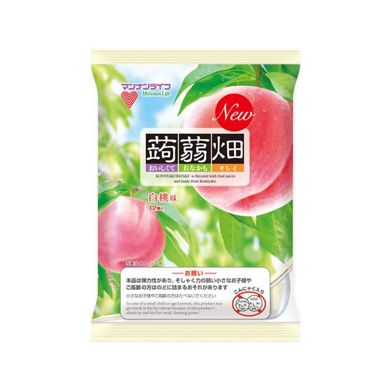 マンナンライフ 蒟蒻畑 白桃味 蔵 まとめ買い特価 25g×12個入