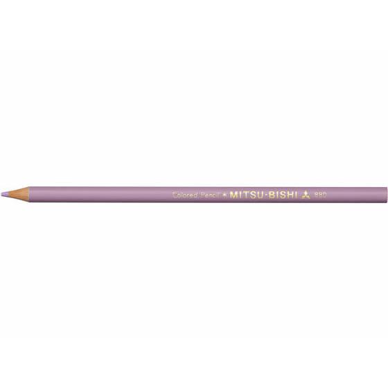 三菱鉛筆 色鉛筆 K880 うすむらさき K880.34 色鉛筆 単色 教材用筆記具｜cocodecow
