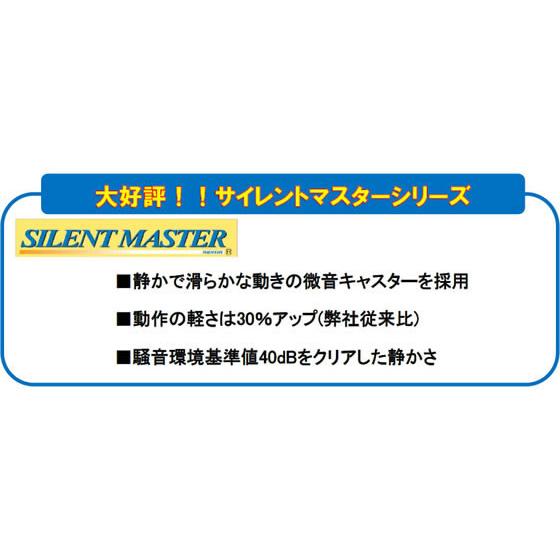 ナンシン ストッパー付プラスチック静音台車 サイレントマスター ナンシン ストッパー付プラスチック静音台車 サイレントマスター