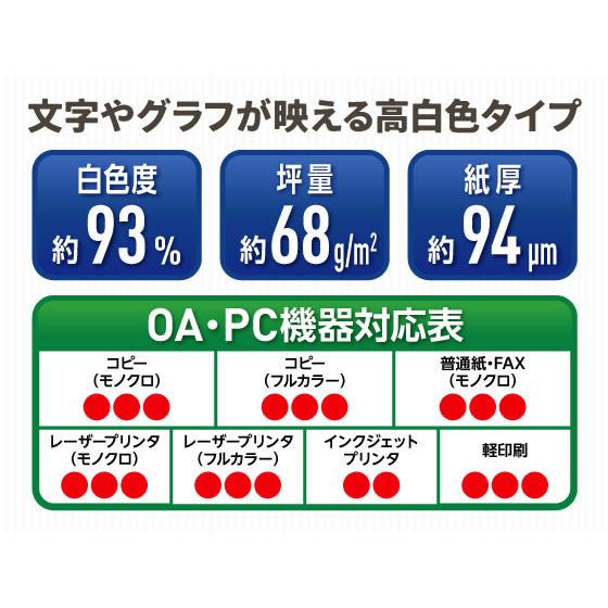 送料無料【法人限定】高白色 コピー用紙 EX A4 5000枚 500枚×10冊