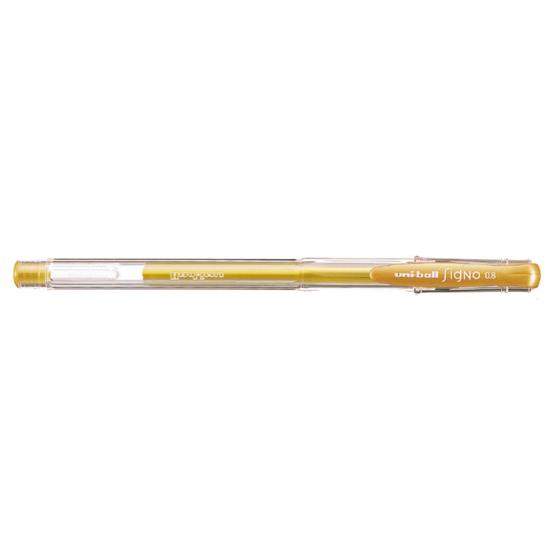 三菱鉛筆 ユニボールシグノ スタンダード 0.8mm 金 UM100.25 水性ゲルインクボールペン キャップ式｜cocodecow