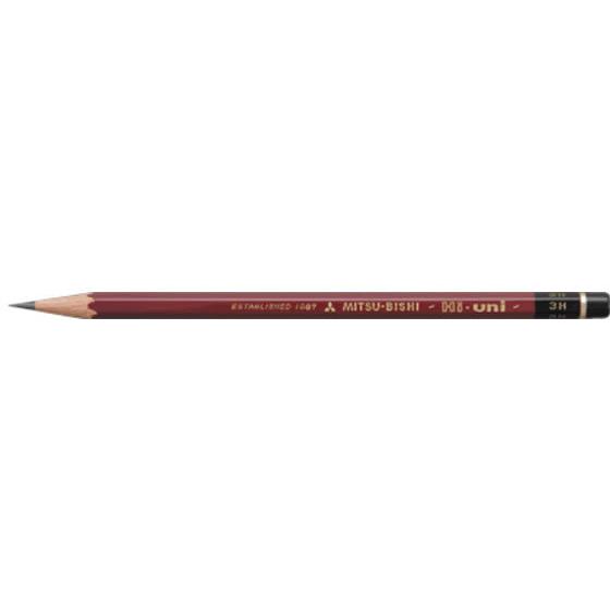 【お取り寄せ】三菱鉛筆 ハイユニ 3H 12本入 HU3H 鉛筆 ２Ｈ ３Ｈ｜cocodecow｜02
