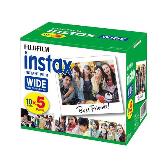 FUJIFILM instax WIDE フィルム 10枚×5パック
