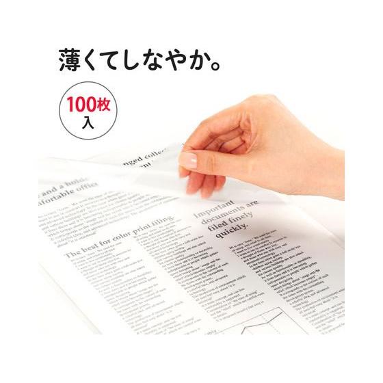 PLUS（プラス） 薄型軽量フィルムホルダー A4タテ クリア 100枚 FL
