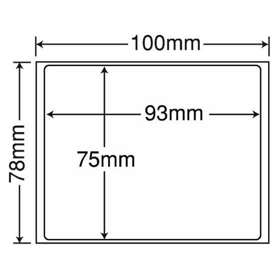 【メーカー直送】NANA 情報保護シール 93×75mm ノーカット 1000シート PPE-4【代引不可】まとめ買い 業務用 箱売り 箱買い ケース買い セキュリティラベル