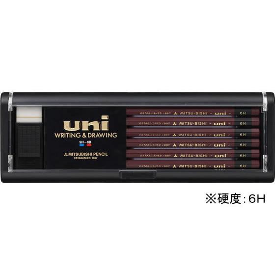 三菱鉛筆 鉛筆ユニ 6H 12本入 U6H