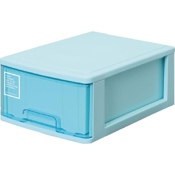 サンコープラスチック A4レターケース深型1段 シルキー410 ブルー